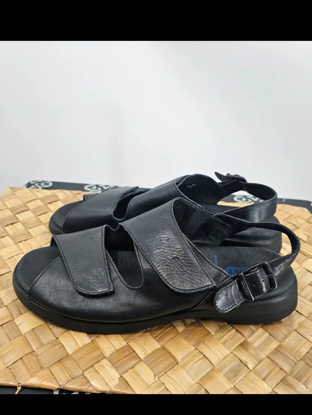 Wolky Nimes Black Sandals Size 42